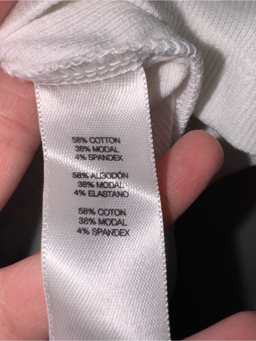 Chico’s white Sleeveless the ultimate tee metallic Silver gold Trim tank top XL - Picture 13 of 14